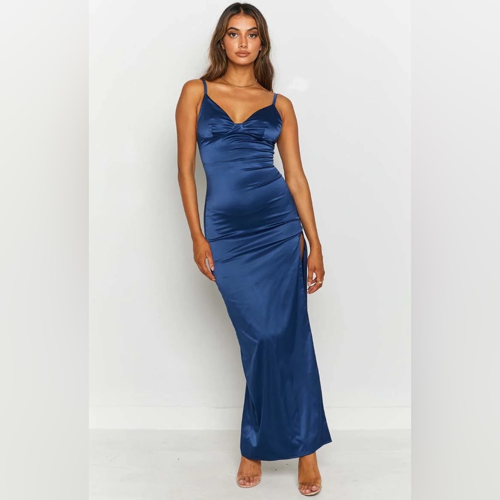 NWT The Edit Freesia Formal Dress Navy - Picture 2 of 6